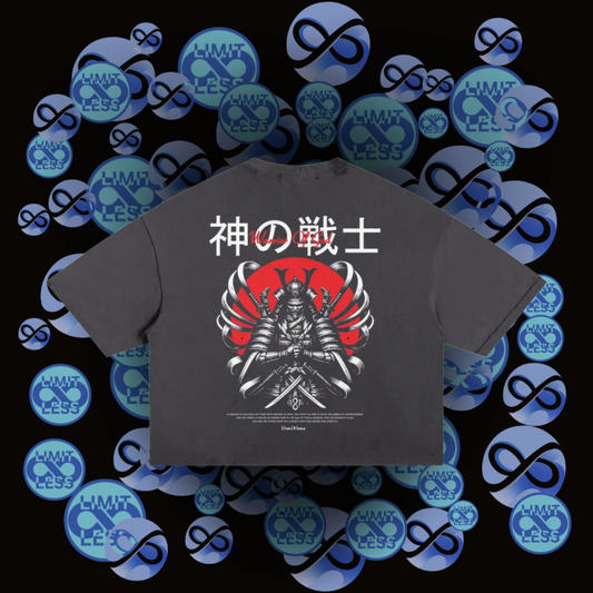 Kaizen Cropped Distressed Tee