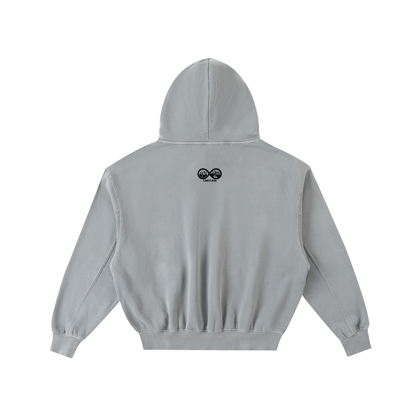 DD X LIMITLESS TRAVEL HOODIE (GREY)