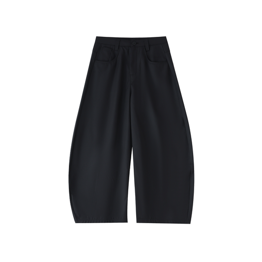 BARREL PANTS (BLACK)