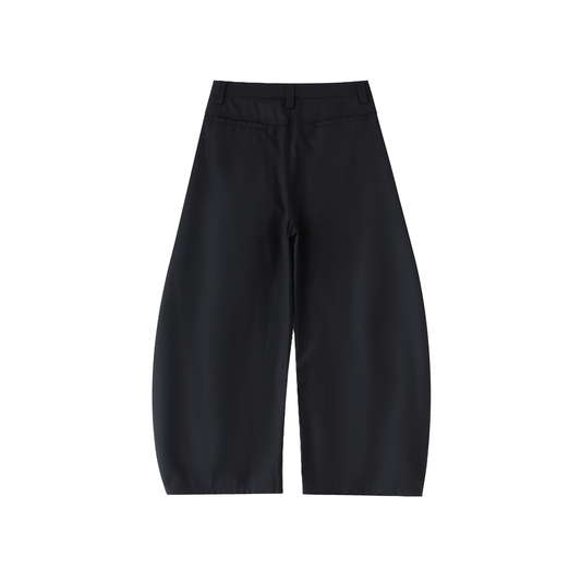 BARREL PANTS (BLACK)