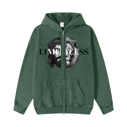 LION/JESUS JACKET (GREEN)