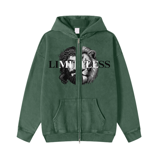 LION/JESUS JACKET (GREEN)