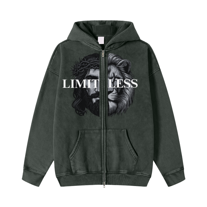 LION/JESUS JACKET (BLACK)