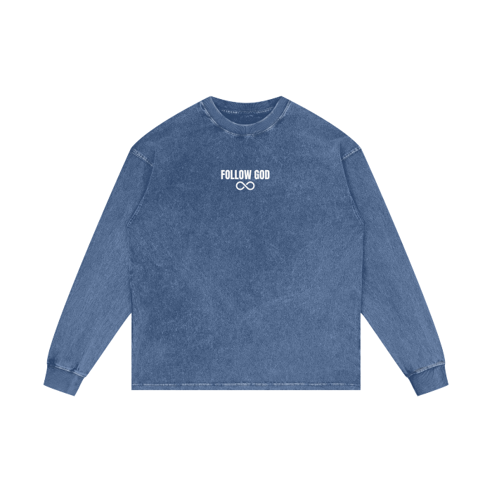 FOLLOW GOD LONG SLEEVE (BLUE)
